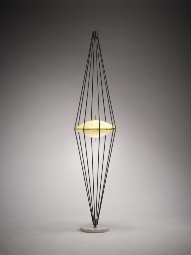 View full screen - View 1 of Lot 69. Siluro floor light, model no. 12628.