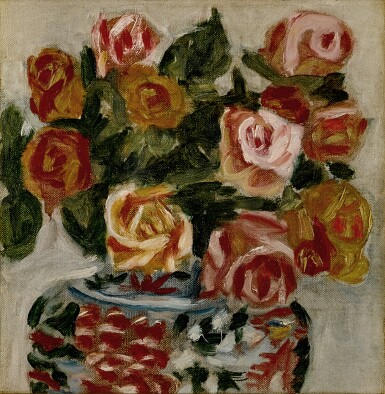 View full screen - View 1 of Lot 106. Ryuzaburo Umehara 梅原龍三郎 | Roses 薔薇図.