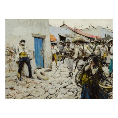 View full screen - View 1 of Lot 94. HARVEY T. DUNN | THE FIRING RANGE.