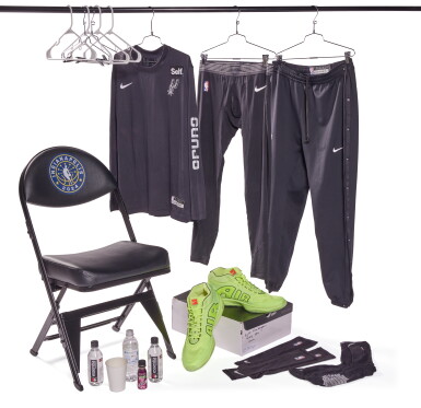 View full screen - View 1 of Lot 6. Victor Wembanyama ‘Rising Stars’ Locker Room Set .