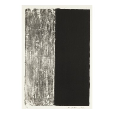 View full screen - View 1 of Lot 40. BARNETT NEWMAN | UNTITLED (BARNETT NEWMAN FOUNDATION 204).