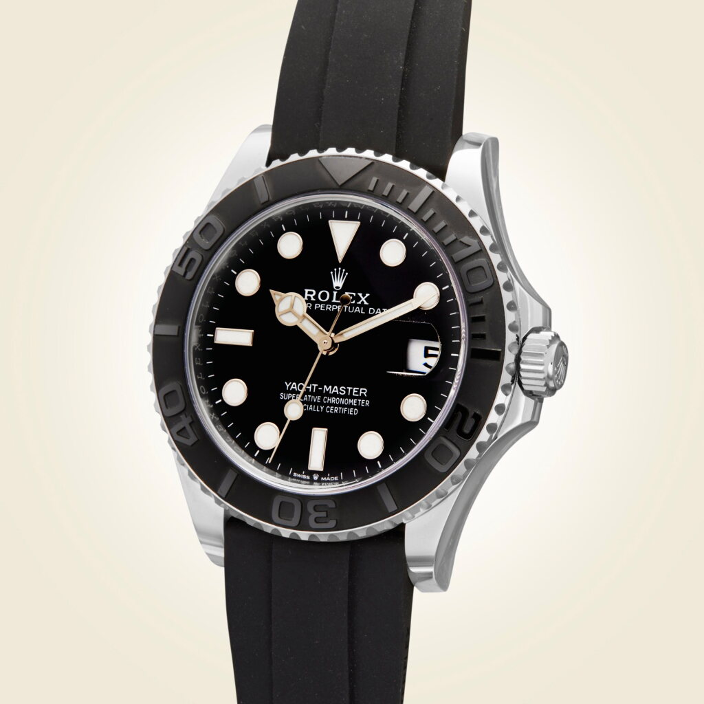 View full screen - View 1 of Lot 318. Reference 226659 Yacht-Master | A white gold automatic wristwatch with date, Circa 2020 .