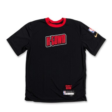 View full screen - View 1 of Lot 218. Jalen Green Houston Rockets 2024-2025 Game Worn City Edition Warmup Top | 30 Points.