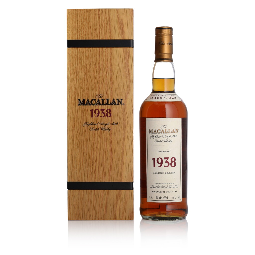 View full screen - View 1 of Lot 2. The Macallan Fine & Rare 31 Year Old 43.0 abv 1938 (1 BT 75cl).