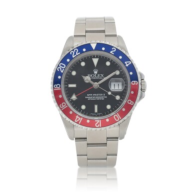View full screen - View 1 of Lot 506. 'Pepsi' GMT-Master II, Ref. 16710 Stainless steel dual time zone wristwatch with date and bracelet Circa 2002.