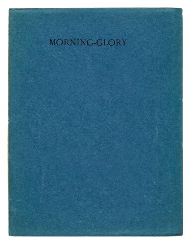View full screen - View 1 of Lot 378. Siegfried Sassoon | Morning Glory, London, 1916, first edition, inscribed by the author to John Drinkwater.
