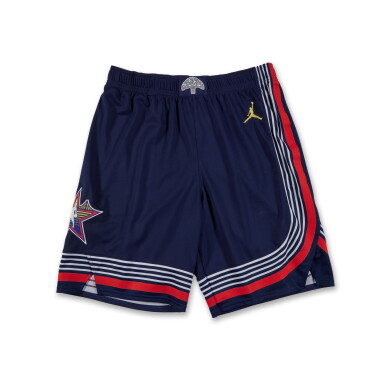 View full screen - View 1 of Lot 132. Evan Mobley Game Issued ‘NBA All-Star Game’ Shorts | Probable Wear | All-Star Game Debut.