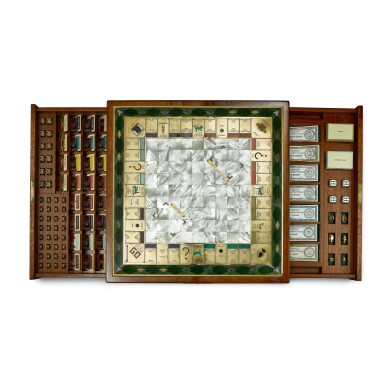 View full screen - View 1 of Lot 558. Gold and Gem Set Monopoly Set | K金 配 寶石「Monopoly 大富翁」遊戲棋一套.