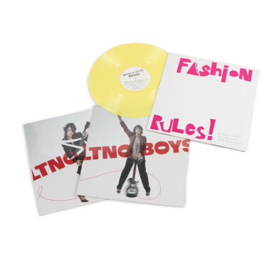 View full screen - View 1 of Lot 451. LP “Fashion Rules!" by Chicks on Speed, the cover designed by Karl Lagerfeld, 2002 | Langspielplatte “Fashion Rules!" von Chicks on Speed, Umschlagentwurf von Karl Lagerfeld, 2002.