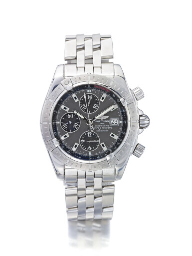 View full screen - View 1 of Lot 9. BREITLING | CHRONOMAT REF A13356, A STAINLESS STEEL AUTOMATIC CHRONOGRAPH WRISTWATCH WITH DATE AND BRACELET CIRCA 2005.