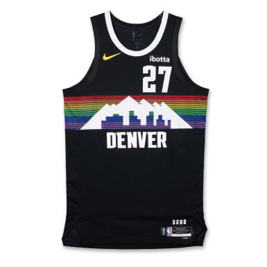 View full screen - View 1 of Lot 60. Jamal Murray Denver Nuggets 2025-2026 Game Worn City Edition Jersey | Matched to 5 Games | 2 Double-Doubles.