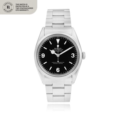 View full screen - View 1 of Lot 16. Explorer, Ref. 1016 Montre bracelet en acier avec bracelet | Stainless steel wristwatch with bracelet Vers 1962 | Circa 1962.