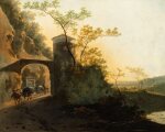 Landscape with arched gateway and tower | Paysage au pont et à la tour