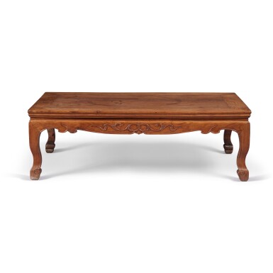View full screen - View 1 of Lot 213. A 'huanghuali' low table (Kangzhuo), Qing Dynasty, 17th / 18th century.