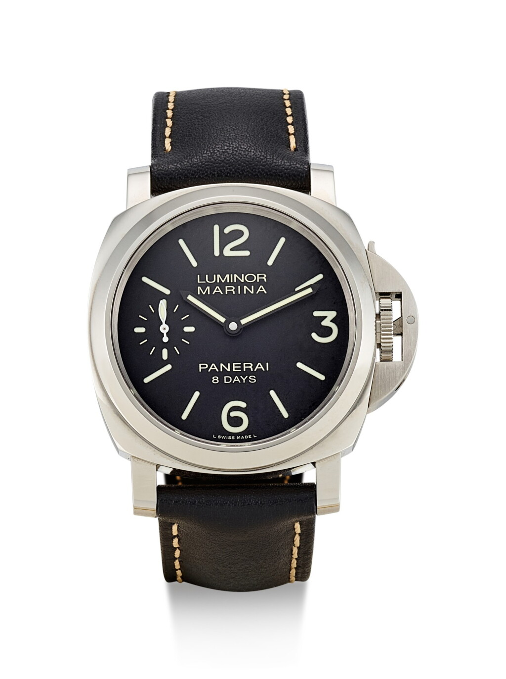 View full screen - View 1 of Lot 8036. PANERAI | LUMINOR MARINA 8 DAYS ACCIAIO, REFERENCE PAM00510, A LIMITED EDITION STAINLESS STEEL WRISTWATCH WITH POWER RESERVE, CIRCA 2013.