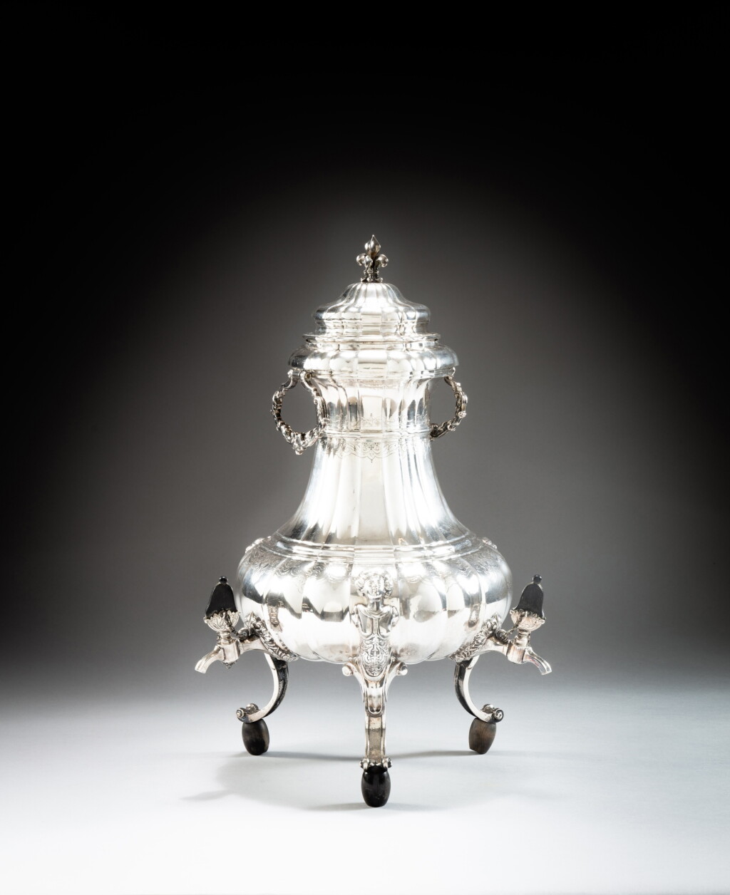 View full screen - View 1 of Lot 413. An important three-tap silver fountain, D. van Carlo (Dionysius a Carolo), Maaseik, 1750 | Importante fontaine à trois robinets en argent par D. van Carlo (Dionysius a Carolo), Maaseik, 1750.