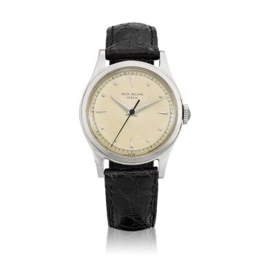 View full screen - View 1 of Lot 2339. Reference 2508 | A stainless steel wristwatch, Made in 1956 | 百達翡麗 | 型號2508 | 精鋼腕錶,1956年製.