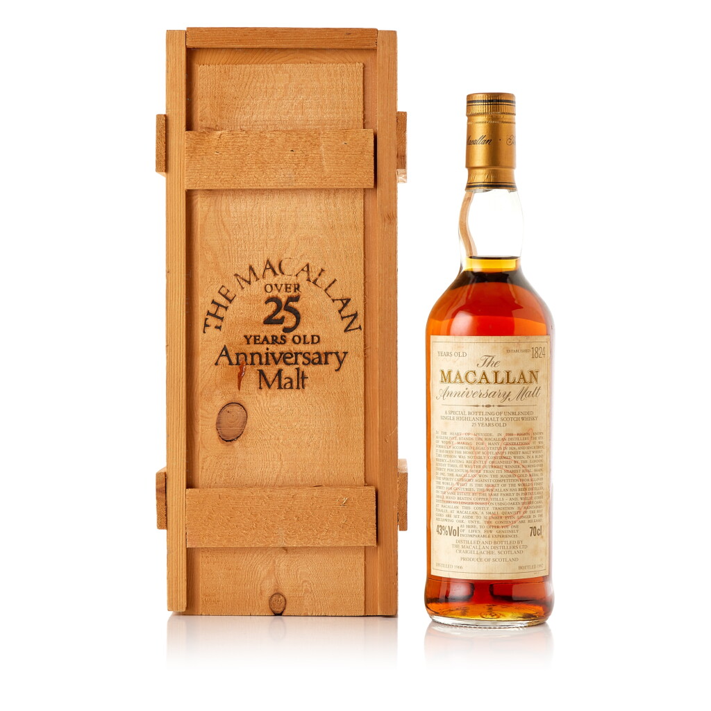 View full screen - View 1 of Lot 6401. The Macallan 25 Year Old Anniversary Malt 43.0 abv 1966 (1 BT70).