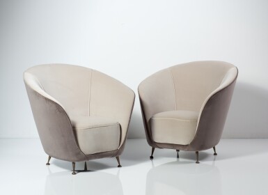 View full screen - View 1 of Lot 16. Pair of armchairs.
