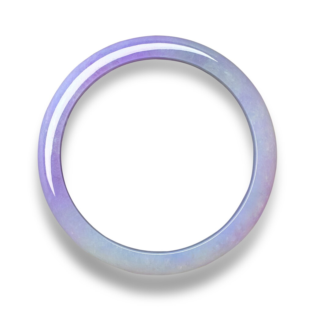 View full screen - View 1 of Lot 1836. Lavender Jadeite Bangle | 天然紫色翡翠 手鐲.