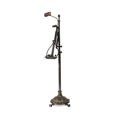 View full screen - View 1 of Lot 1937. A Brown-Patinated Bronze Adjustable Picture Easel in the Neoclassical Taste, Modern.
