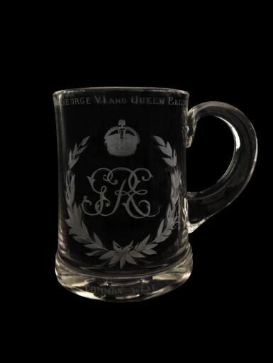 View full screen - View 1 of Lot 22. An engraved tankard celebrating the Royal visit of George VI and Queen Elizabeth to Canada, 1939.