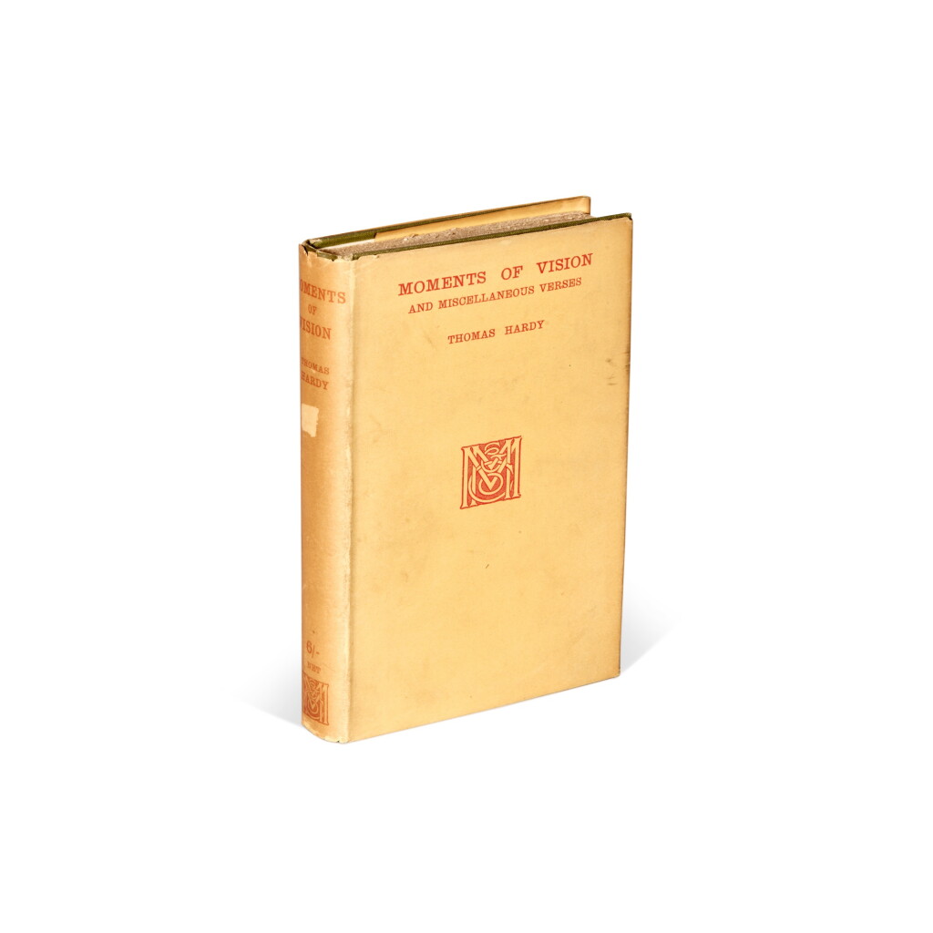 View full screen - View 1 of Lot 347. Thomas Hardy | Moments of Vision, London, 1917, first edition, inscribed by the author to John Galsworthy.