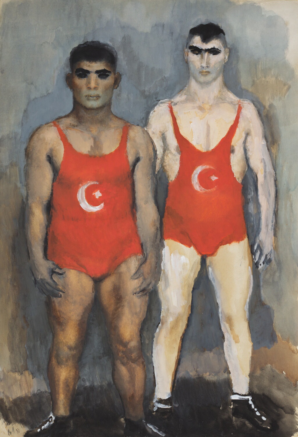 View full screen - View 1 of Lot 54. VLADIMIR VASILEVICH LEBEDEV | WRESTLERS.