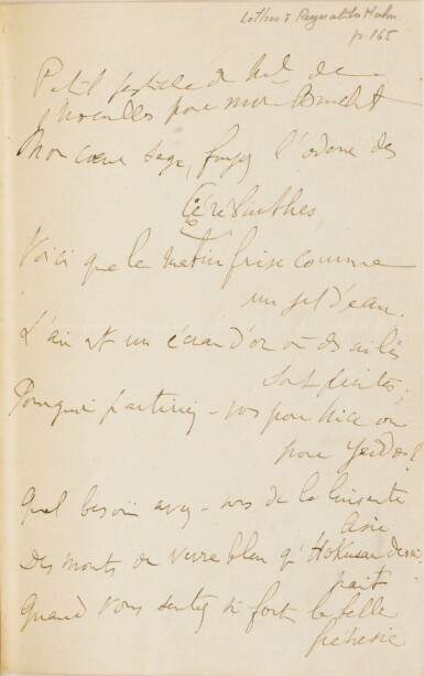 View full screen - View 1 of Lot 155. Les Éblouissements. 1907. avec pastiche de Proust, lettre de Proust et un poème de Noailles.