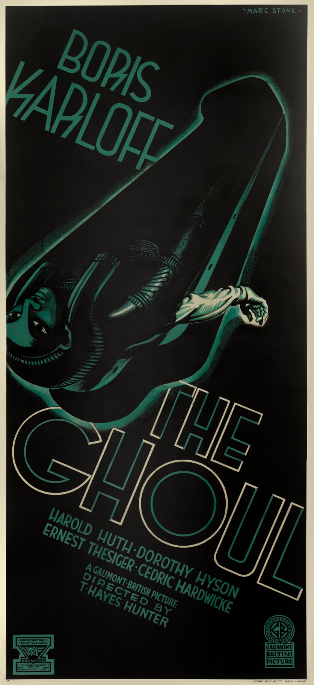 View full screen - View 1 of Lot 107. THE GHOUL (1933) POSTER, BRITISH.