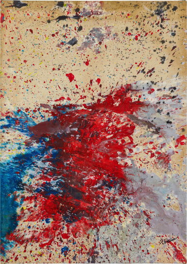 View full screen - View 1 of Lot 603. Shozo Shimamoto 嶋本昭三 | Untitled 無題.