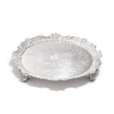 View full screen - View 1 of Lot 1347. A William IV silver salver, William Ker Reid, London, 1836.
