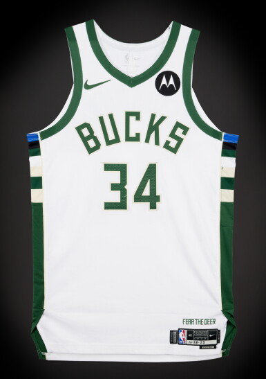 Giannis Antetokounmpo Milwaukee Bucks 2025-2026 Game Worn Association Edition Jersey | 37 Points