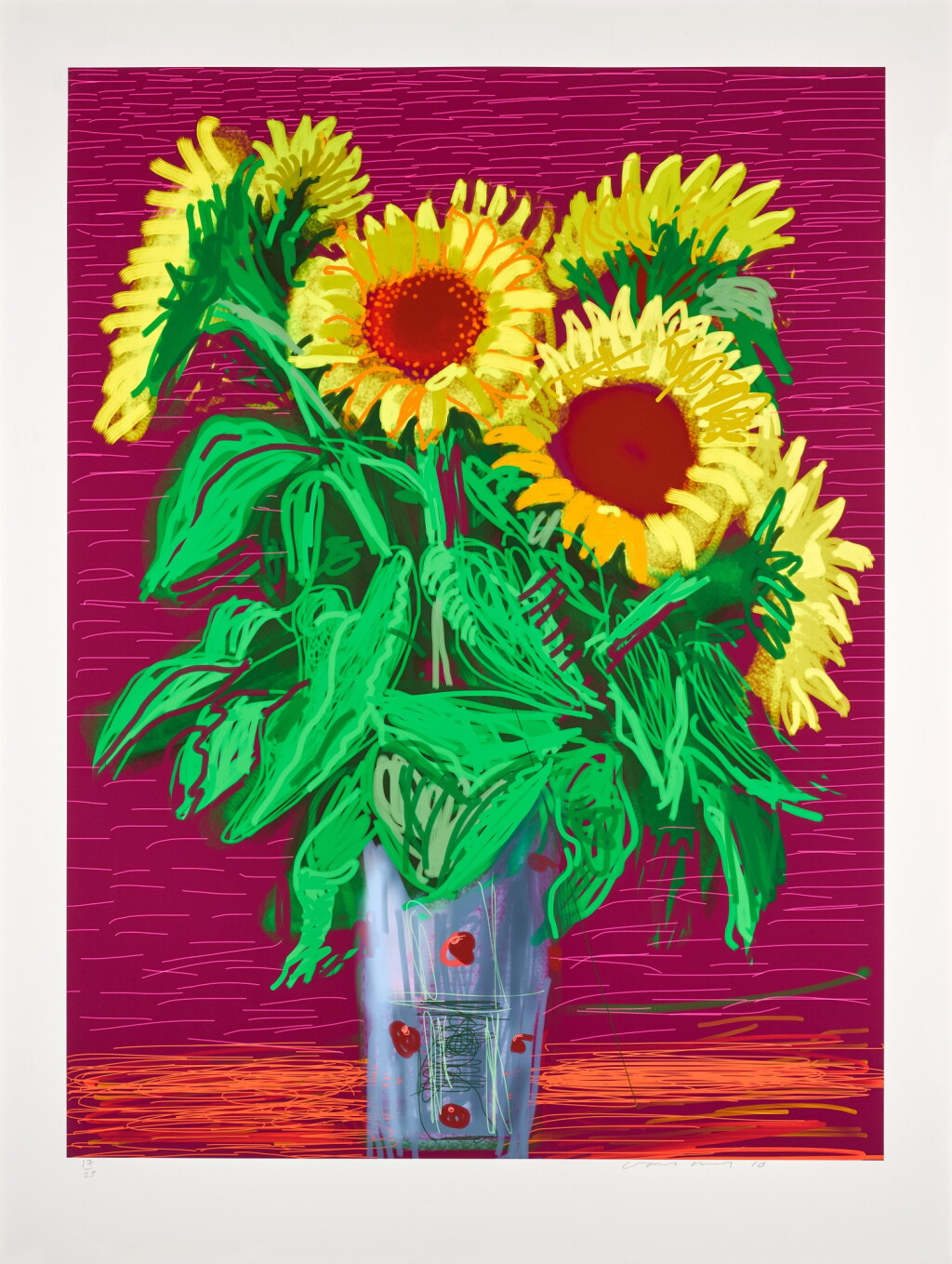 View full screen - View 1 of Lot 465. DAVID HOCKNEY | SUNFLOWERS.