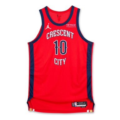 View full screen - View 1 of Lot 123. Daniel Theis New Orleans Pelicans 2024-2025 Game Worn Statement Edition Jersey .