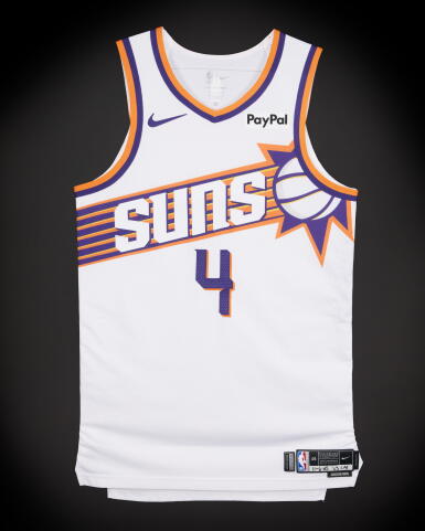 View full screen - View 1 of Lot 48. Jalen Green Phoenix Suns 2025-2026 Game Worn Association Edition Jersey .