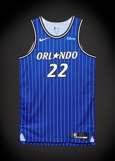 View full screen - View 1 of Lot 49. Franz Wagner Orlando Magic 2025-2026 Game Worn Icon Edition Jersey .