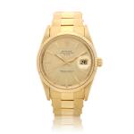 Reference 15238 Datejust A yellow gold automatic wristwatch with date and bracelet, Circa 1991