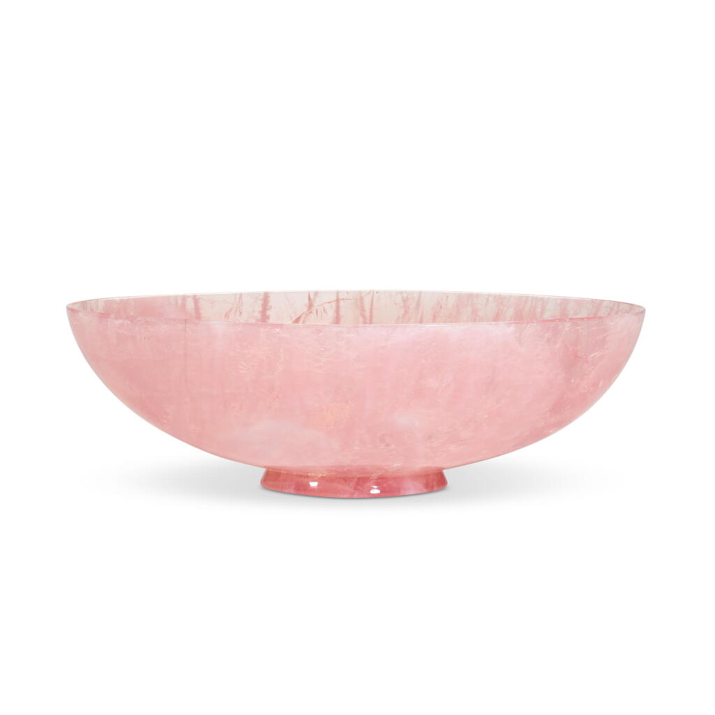 View full screen - View 1 of Lot 128. A large hardstone fruit bowl, Asprey, London, late 20th century, .
