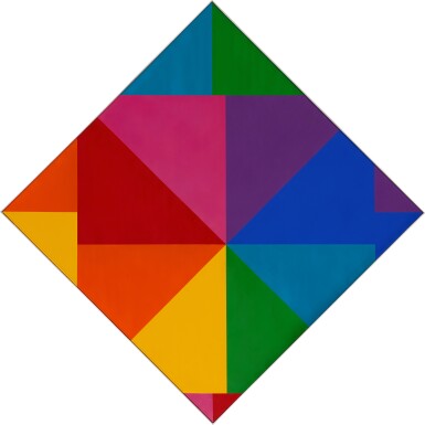 View full screen - View 1 of Lot 319. Acht Farben im horizontal-diagonal-Quadrat.