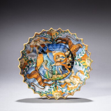 View full screen - View 1 of Lot 512. WORKSHOP OF LODOVICO AND ANGELO PICCHI, PERHAPS PAINTED BY ANDREA DA NEGROPONTE, ITALIAN, CASTEL DURANTE, CIRCA 1550-1563.