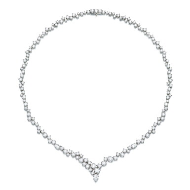 View full screen - View 1 of Lot 1725. HARRY WINSTON | DIAMOND NECKLACE 海瑞溫斯頓 | 鑽石項鏈.