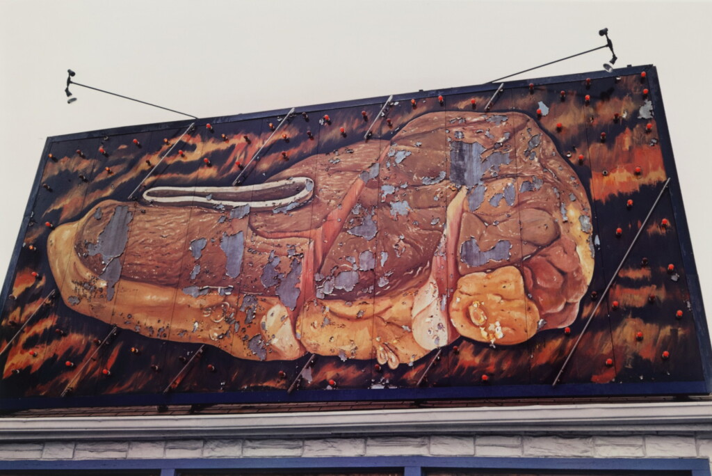 View full screen - View 1 of Lot 98. Untitled (Steak Billboard, Memphis, TN) (from Dust Bells Volume I).