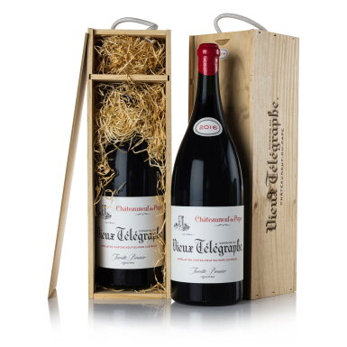 View full screen - View 1 of Lot 225. Châteauneuf du Pape, Vieux Télégraphe, 'La Crau' 2016 (2 DM).