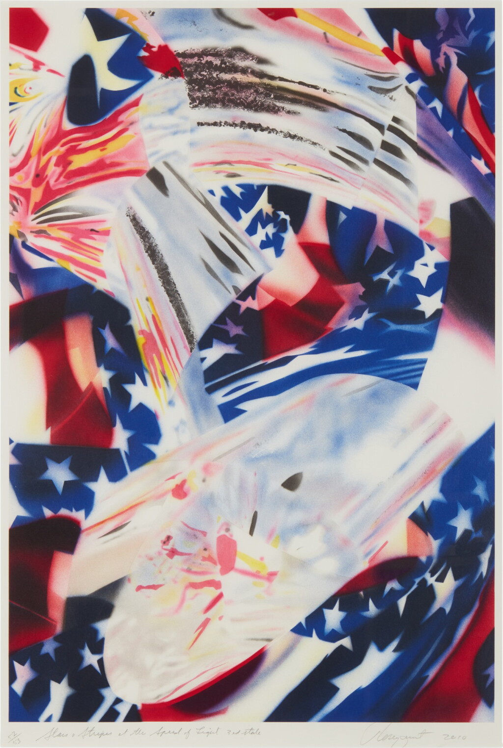 View full screen - View 1 of Lot 67. Stars and Stripes at the Speed of Light.