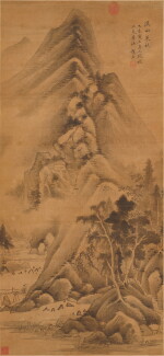 趙左 溪山策杖|Zhao Zuo, Scholar in Mountain with Cane