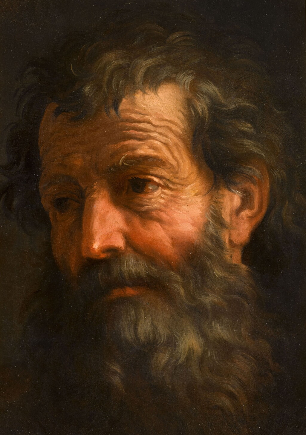 View full screen - View 1 of Lot 170. Head of an old man.