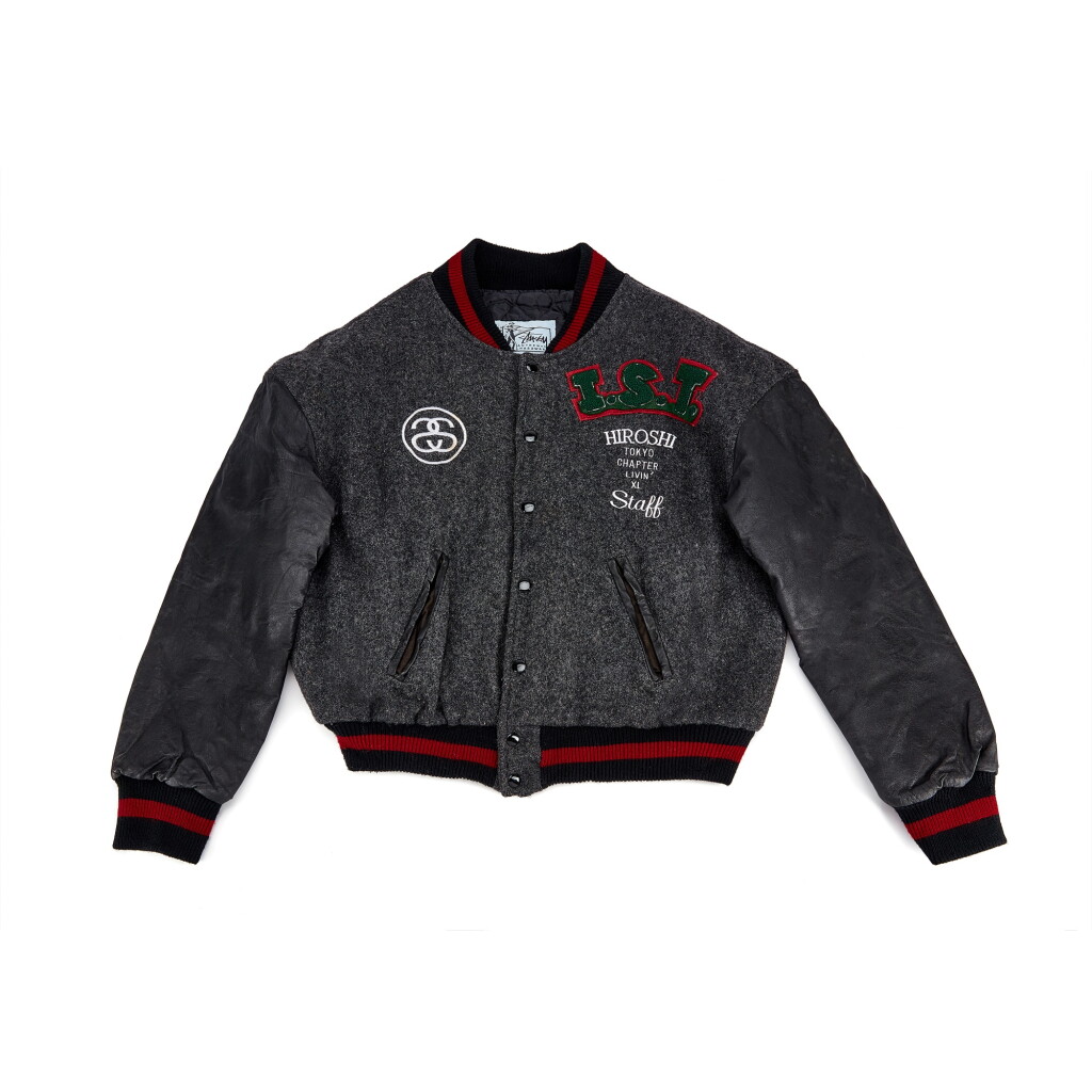 全螢幕檢視 - 查看9054International Stüssy Tribe Varsity Jacket made for Hiroshi Fujiwara的1