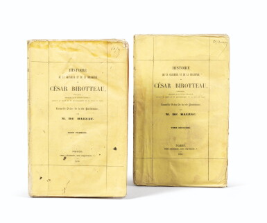 View full screen - View 1 of Lot 52. César Birotteau. Paris 1838. 2 volumes in-8. Broché. Edition originale telle que parue..