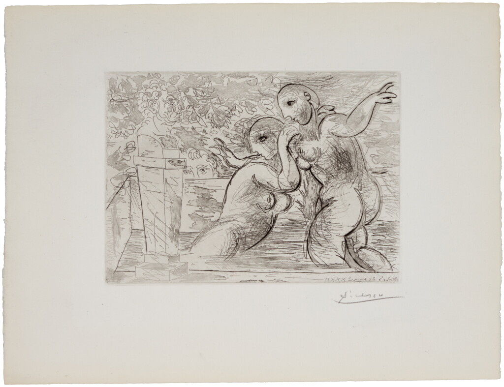 View full screen - View 1 of Lot 117. Les baigneuses surprises, from la suite Vollard (B. 194; Ba. 355).